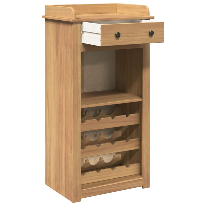 Dulap De Vinuri „Panama”, 57X40X111,5 Cm, Lemn Masiv De Pin