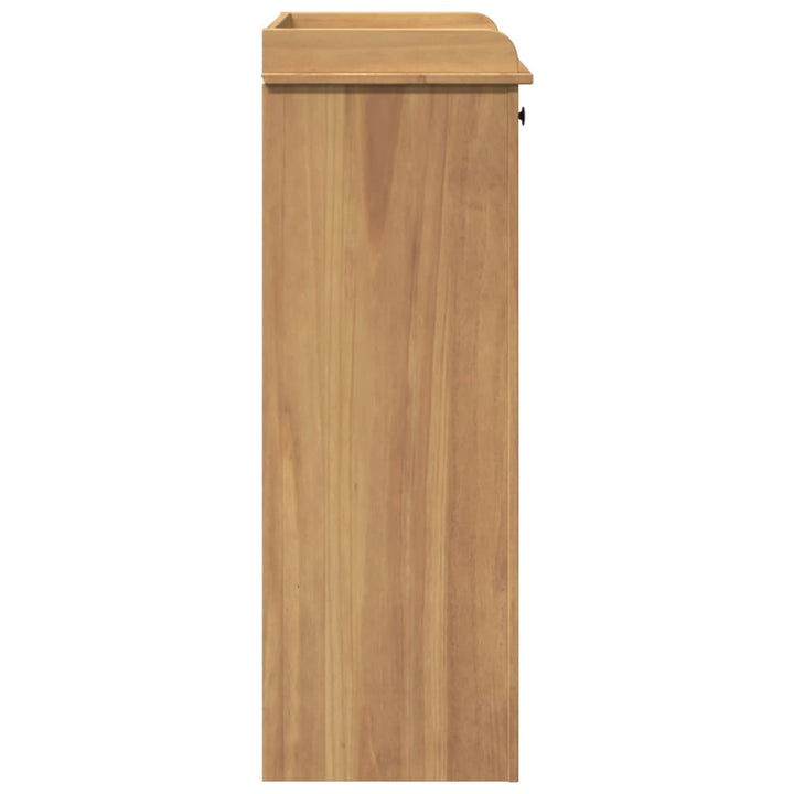 Dulap De Vinuri „Panama”, 57X40X111,5 Cm, Lemn Masiv De Pin