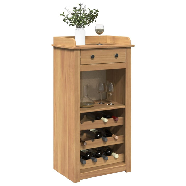 Dulap De Vinuri „Panama”, 57X40X111,5 Cm, Lemn Masiv De Pin