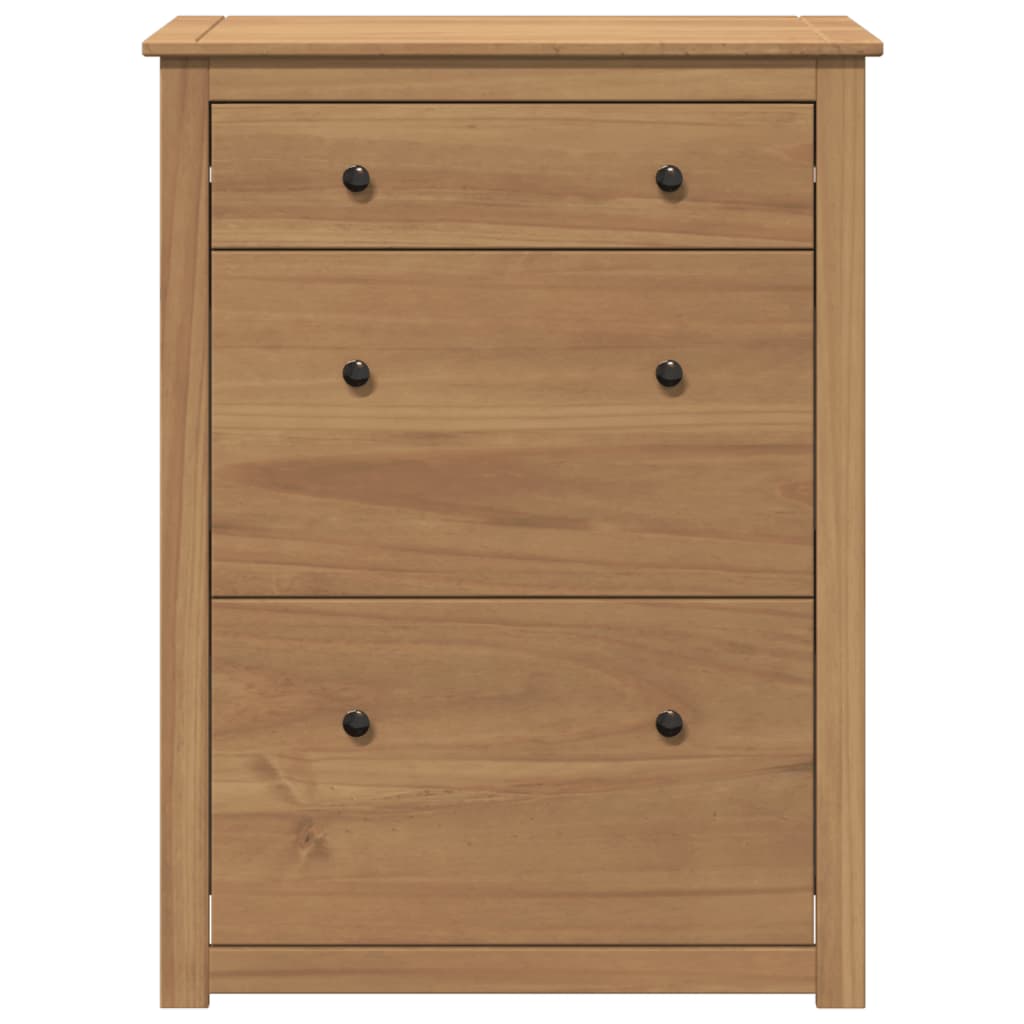 Dulap De Pantofi „Panama”, 80X35X105 Cm, Lemn Masiv De Pin