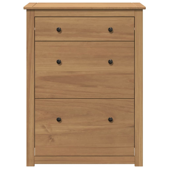 Dulap De Pantofi „Panama”, 80X35X105 Cm, Lemn Masiv De Pin