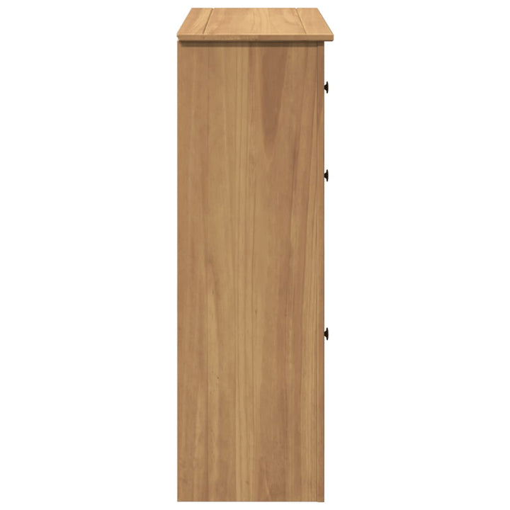 Dulap De Pantofi „Panama”, 80X35X105 Cm, Lemn Masiv De Pin