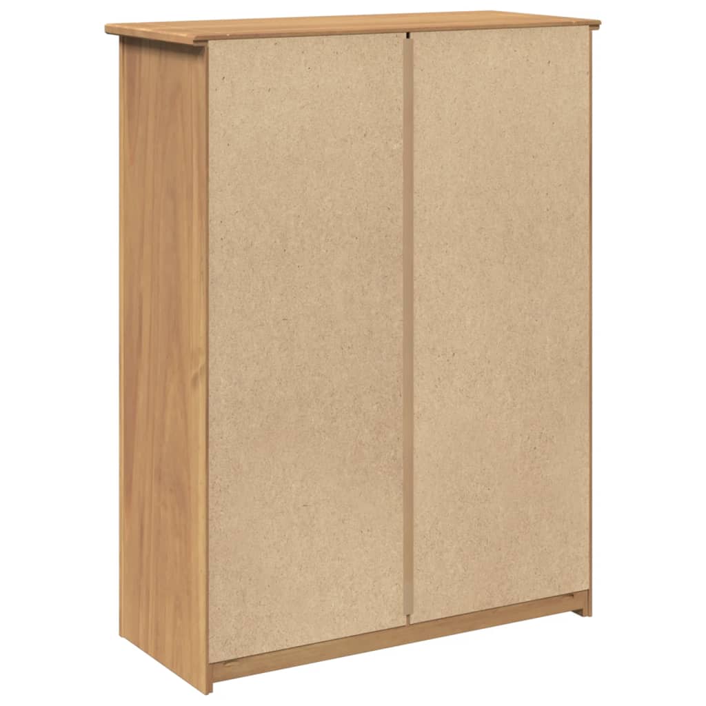 Dulap De Pantofi „Panama”, 80X35X105 Cm, Lemn Masiv De Pin