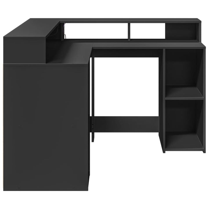 Birou Cu Lumini Led, , , Lemn Prelucrat