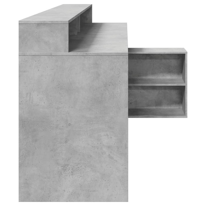 Birou Cu Lumini Led, , 200X104X91 Cm, Lemn Prelucrat