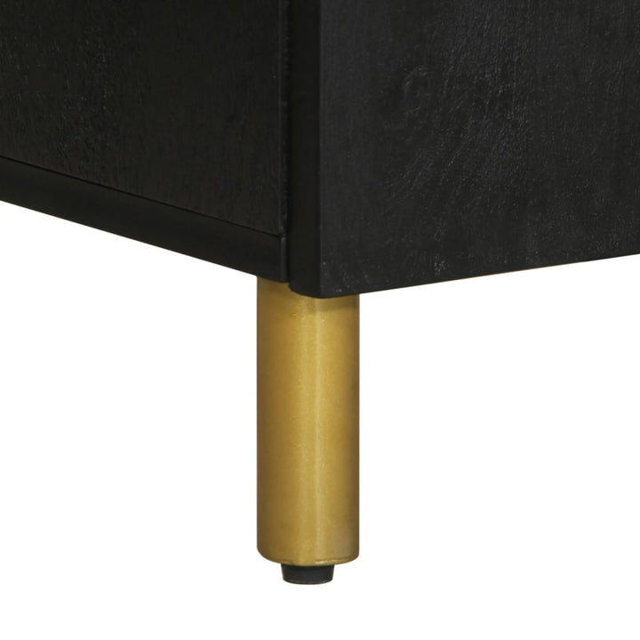 Set Mobilier De Baie, 3 Piese, Negru, Lemn Compozit