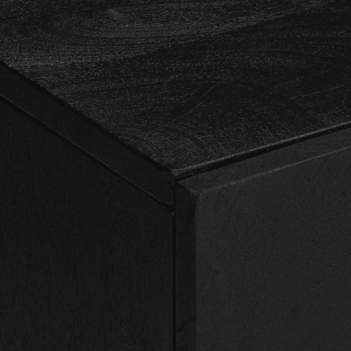 Set Mobilier De Baie, 3 Piese, Negru, Lemn Compozit