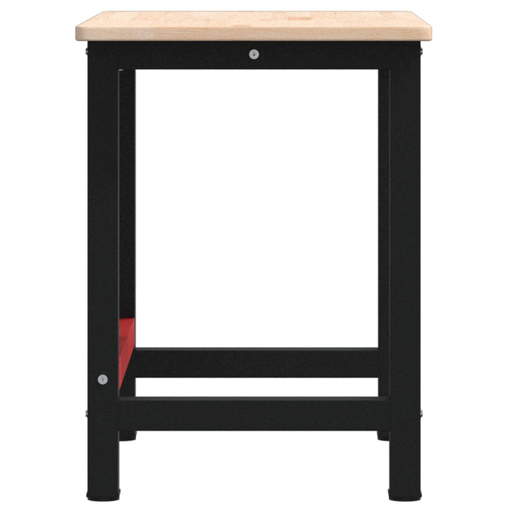 Banc De Lucru 100X60X81,5 Cm Lemn Masiv Stejar, Dreptunghiular