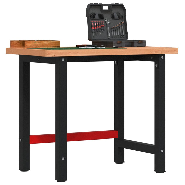Banc De Lucru Lemn Masiv Fag, Dreptunghiular