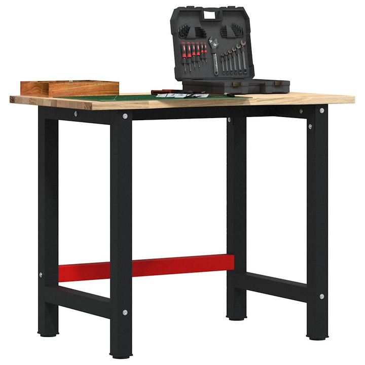 Banc Lucru 140X60X81,5 Cm Lemn Masiv Stejar