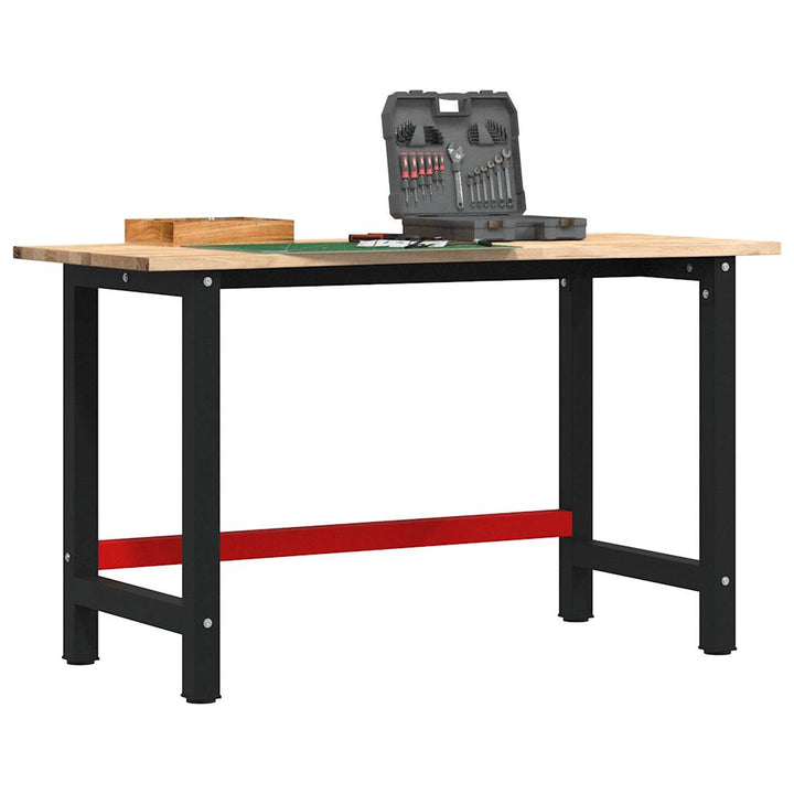 Banc Lucru 140X60X81,5 Cm Lemn Masiv Stejar