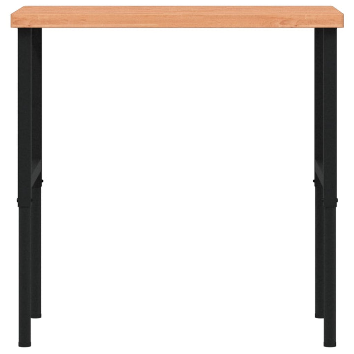 Banc De Lucru 100X60X(73-99,5) Cm Lemn Masiv Fag Dreptunghiular