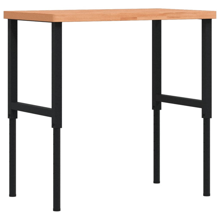 Banc De Lucru 100X60X(73-99,5) Cm Lemn Masiv Fag Dreptunghiular