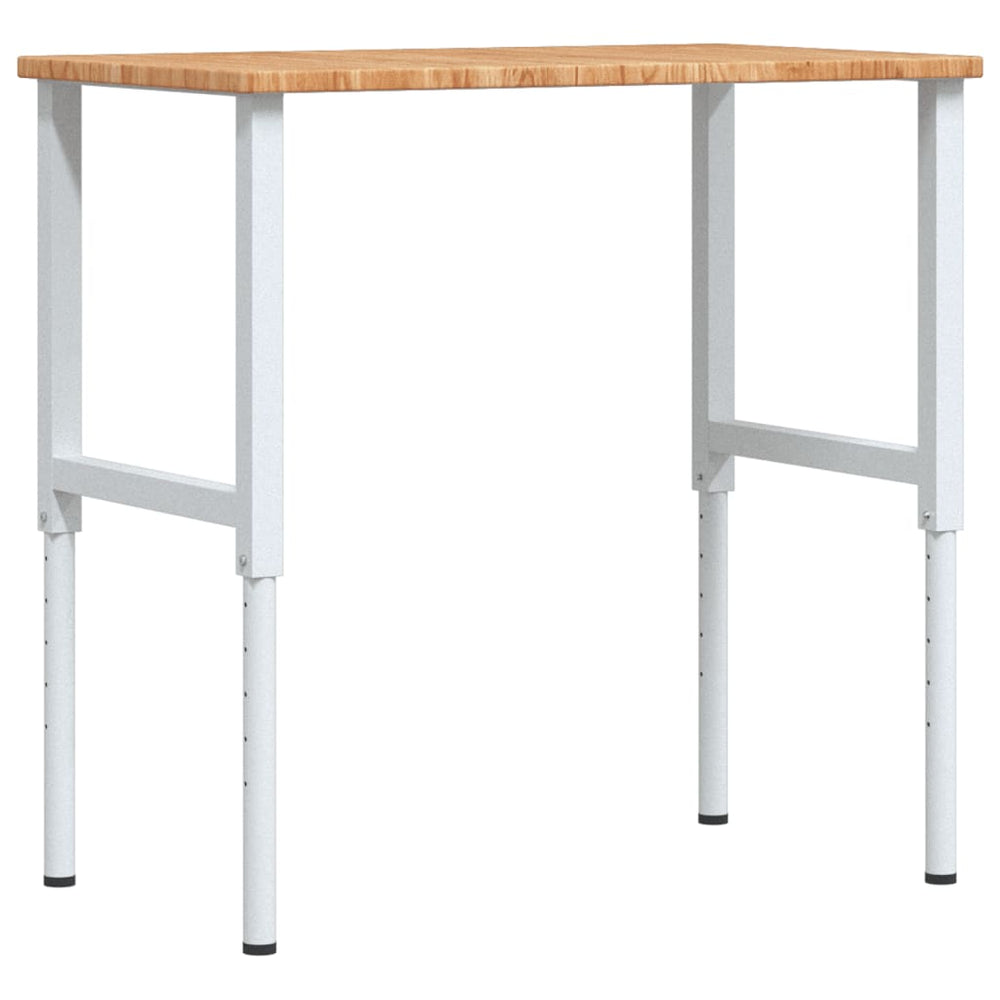 Banc Lucru Maro 100X60X(71,5-98)Cm Lemn Masiv Stejar Dreptunghi