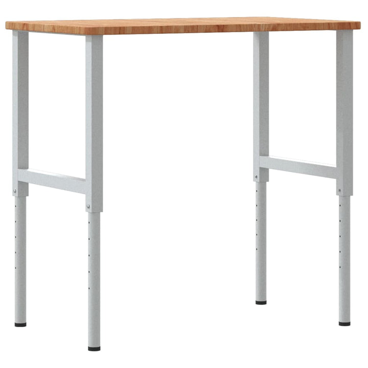 Banc Lucru Maro 100X60X(71,5-98)Cm Lemn Masiv Stejar Dreptunghi