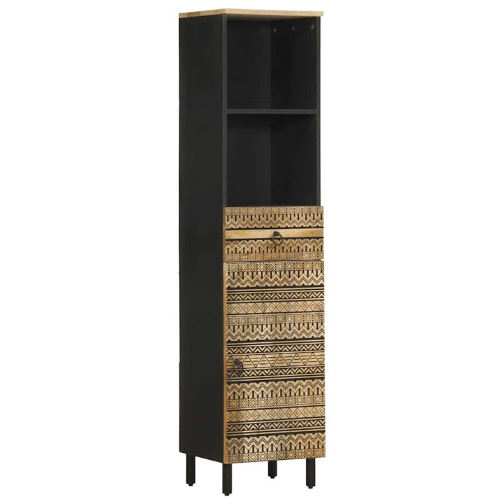 Set Mobilier De Baie, 3 Piese, Lemn Masiv De Mango
