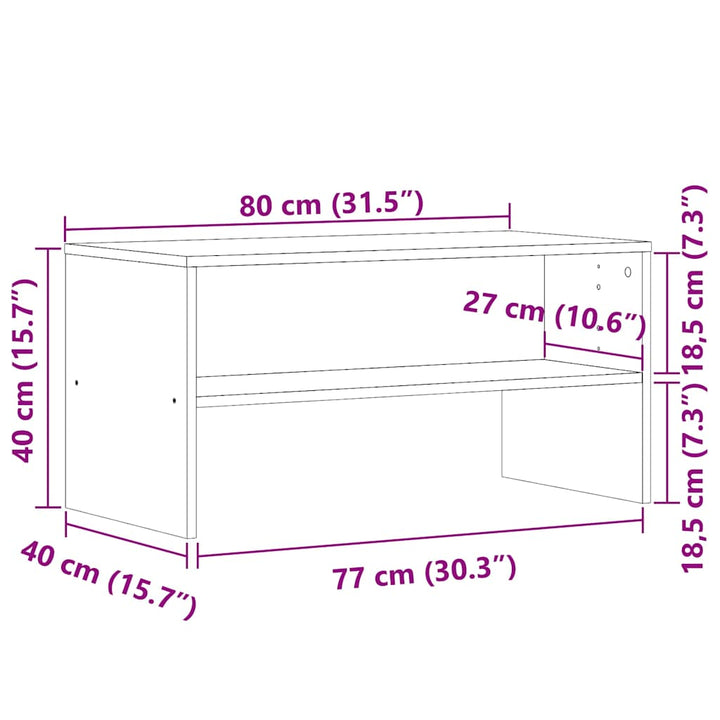 Comodă Tv, , 80X40X40 Cm, Pal