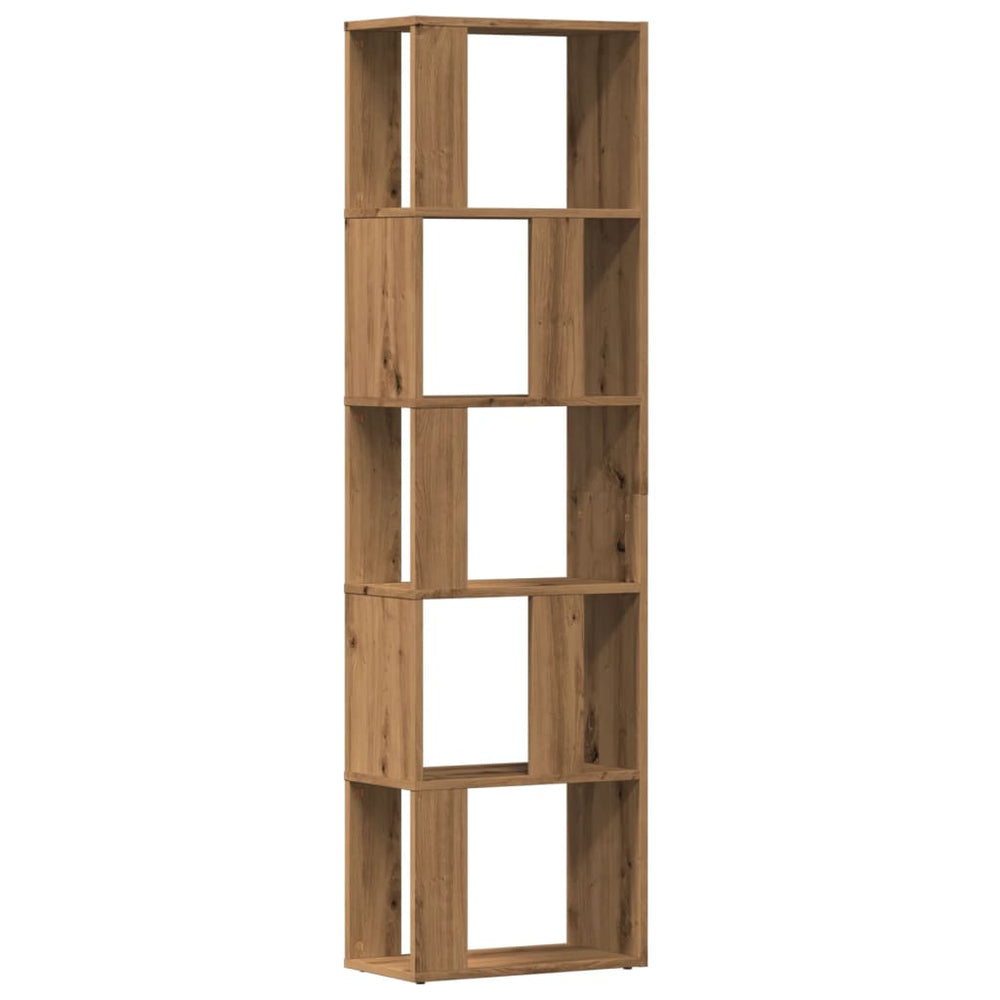 Bibliotecă, Stejar Artizanal, 45X24X159 Cm, Lemn Prelucrat