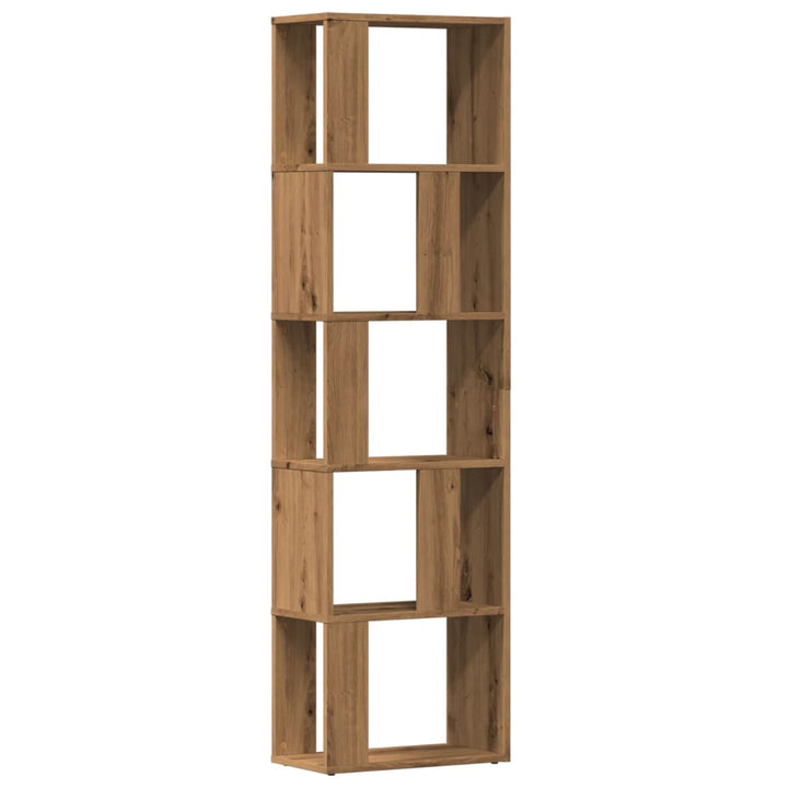 Bibliotecă, Stejar Artizanal, 45X24X159 Cm, Lemn Prelucrat