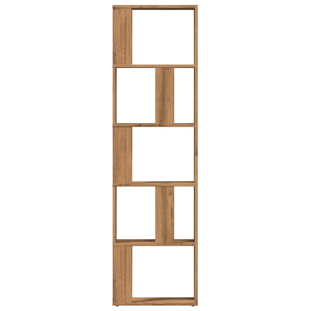 Bibliotecă, Stejar Artizanal, 45X24X159 Cm, Lemn Prelucrat