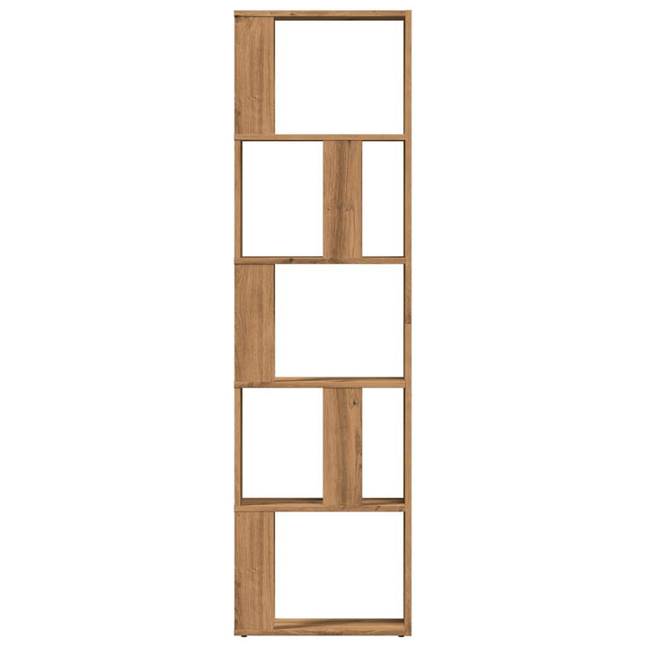 Bibliotecă, Stejar Artizanal, 45X24X159 Cm, Lemn Prelucrat
