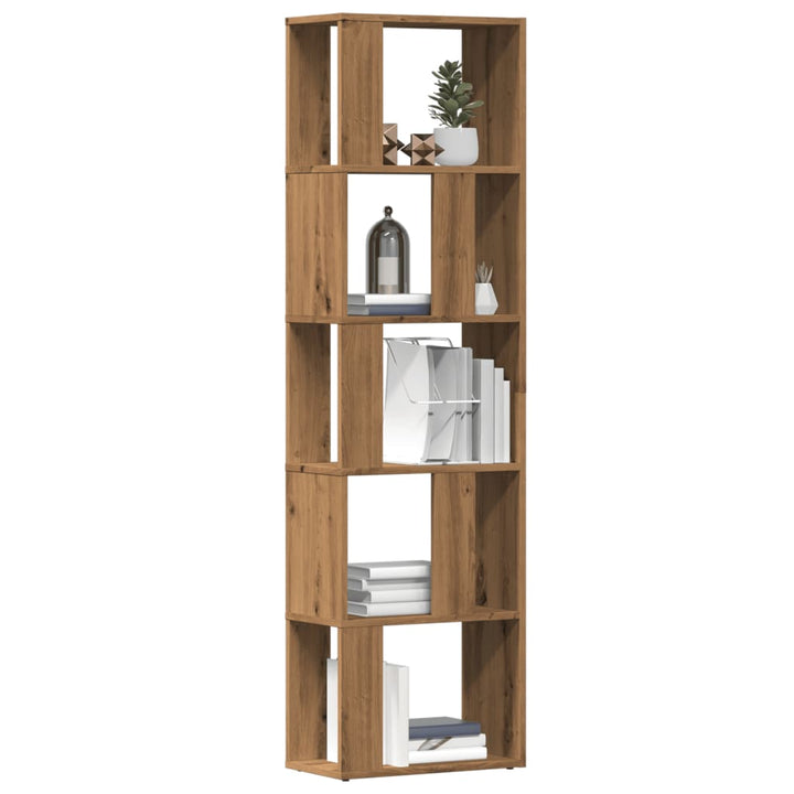 Bibliotecă, Stejar Artizanal, 45X24X159 Cm, Lemn Prelucrat