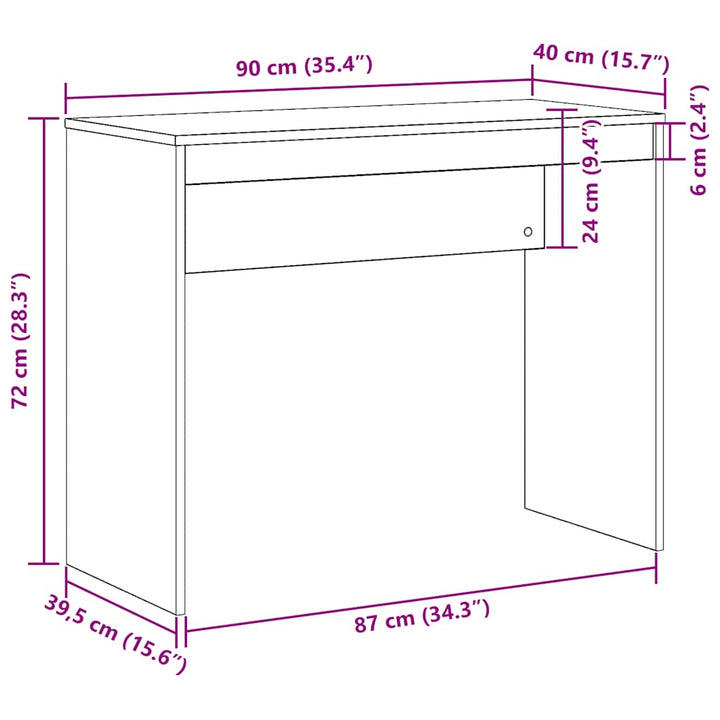 Birou, , 90X40X72 Cm, Lemn Prelucrat
