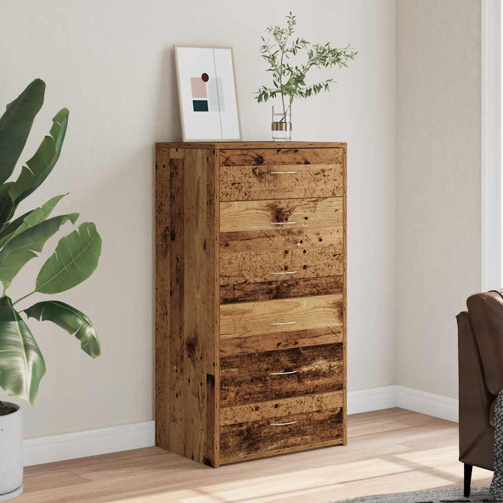 Dulap Cu 6 Sertare, , 50X34X96 Cm, Lemn Prelucrat