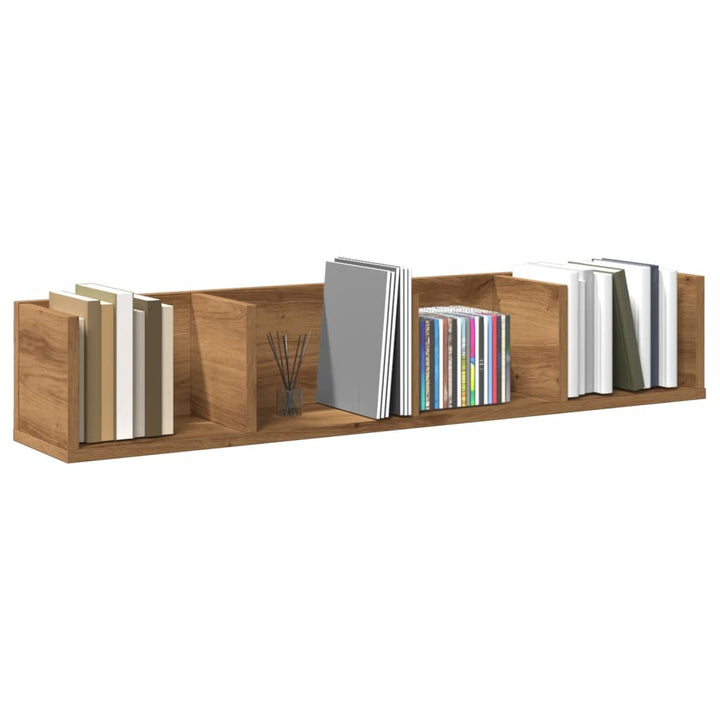 Raft De Perete Pentru Cd-Uri 100X18X18 Cm Lemn Prelucrat