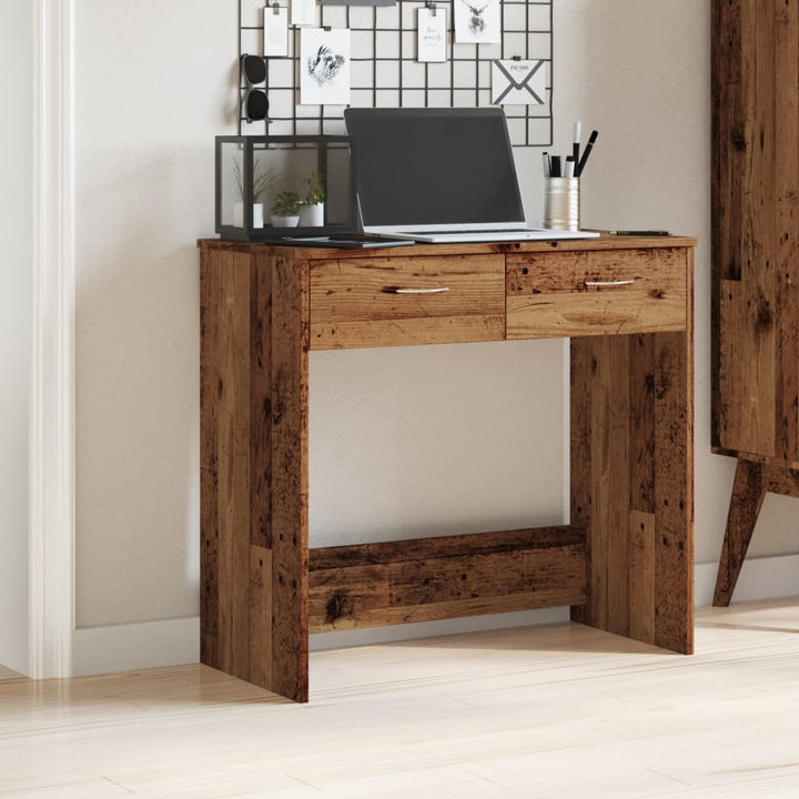 Birou, Stejar Fumuriu, 80X40X75 Cm, Lemn Prelucrat