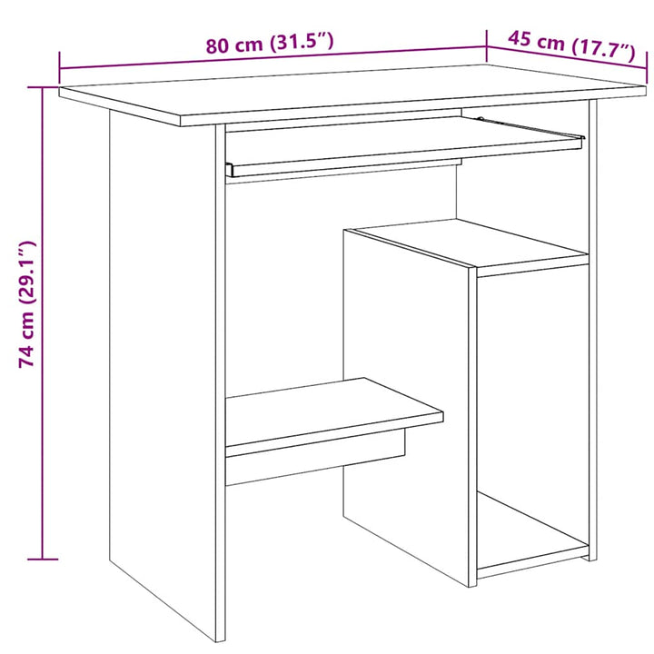 Birou, , 80X45X74 Cm, Lemn Prelucrat