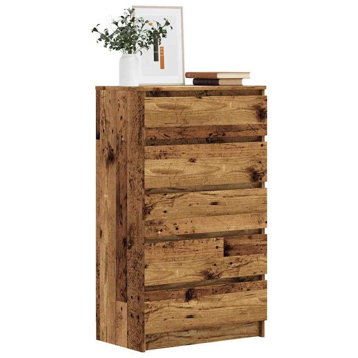 Dulap Cu Sertar, Stejar Fumuriu, 60X36X103 Cm, Lemn Prelucrat