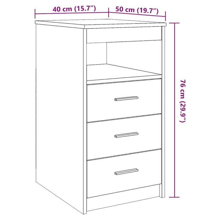 Dulap Cu Sertare, , 40X50X76 Cm, Lemn Compozit