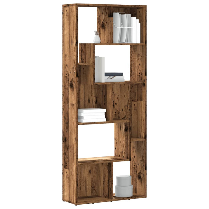 Bibliotecă, Gri Sonoma, 67X24X161 Cm, Lemn Prelucrat