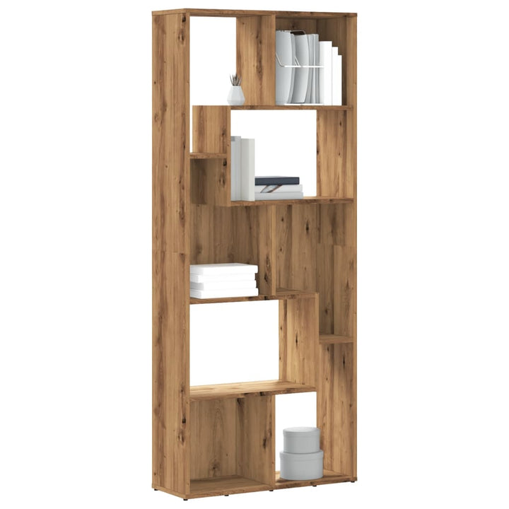 Bibliotecă, Gri Sonoma, 67X24X161 Cm, Lemn Prelucrat