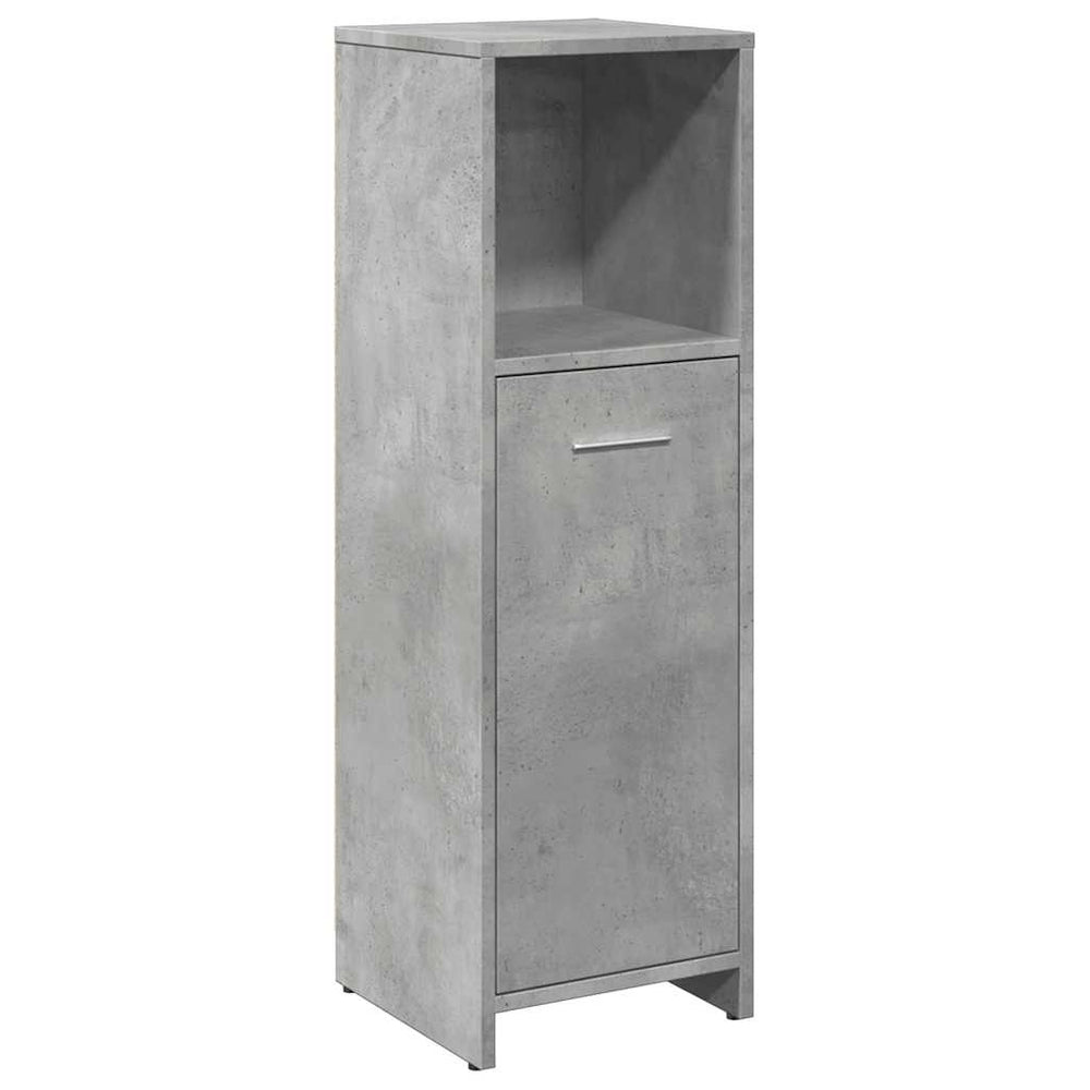 Dulap De Baie, Gri Beton, 30 X 30 X 95 Cm, Pal