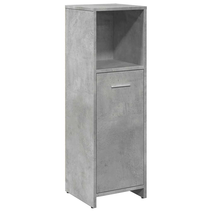 Dulap De Baie, Gri Beton, 30 X 30 X 95 Cm, Pal
