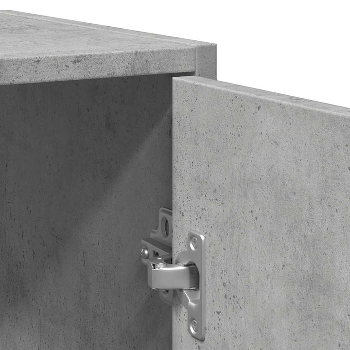 Dulap Pentru Chiuvetă De Baie Gri Beton Lemn Prelucrat