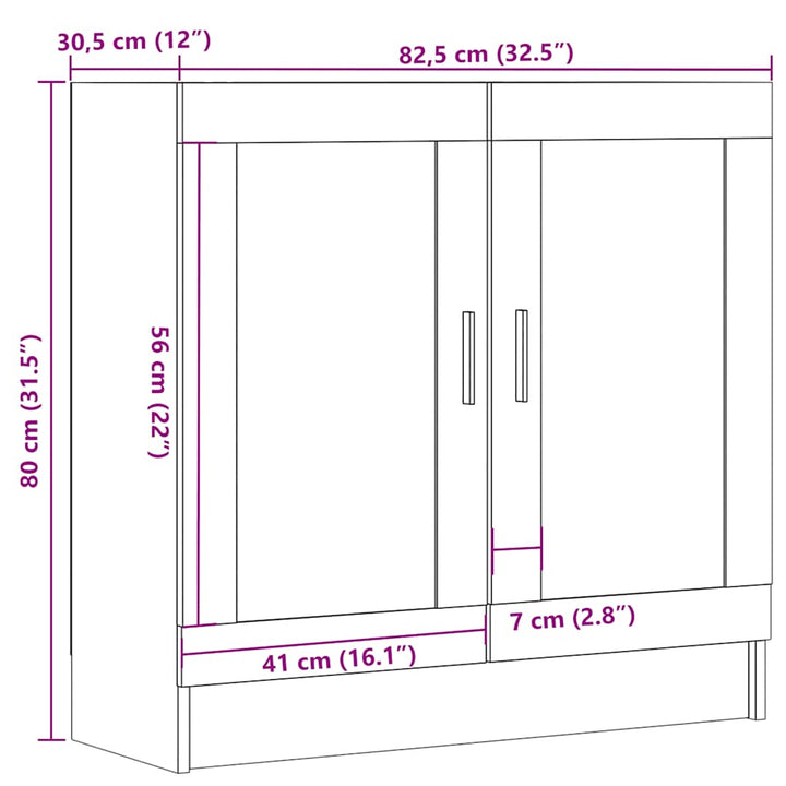 Bibliotecă, , 82,5X30,5X, Lemn Prelucrat