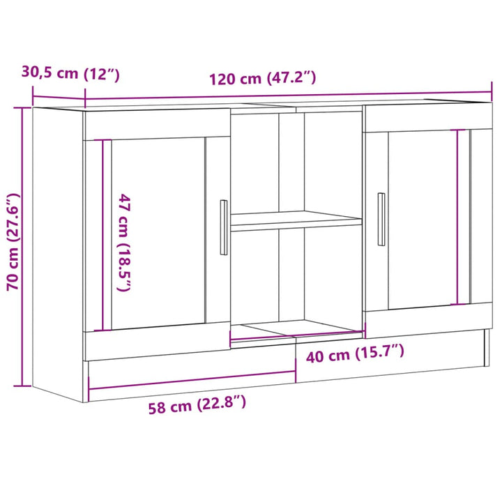 Dulap, , 120X30,5X70 Cm, Lemn Prelucrat