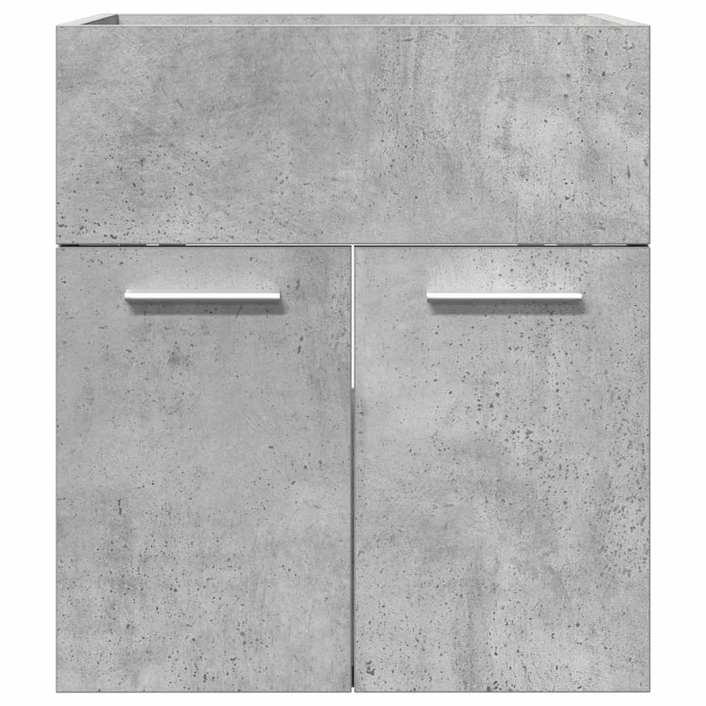 Dulap De Chiuvetă Baie, Gri Beton 41X38,5X46 Cm Lemn Prelucrat
