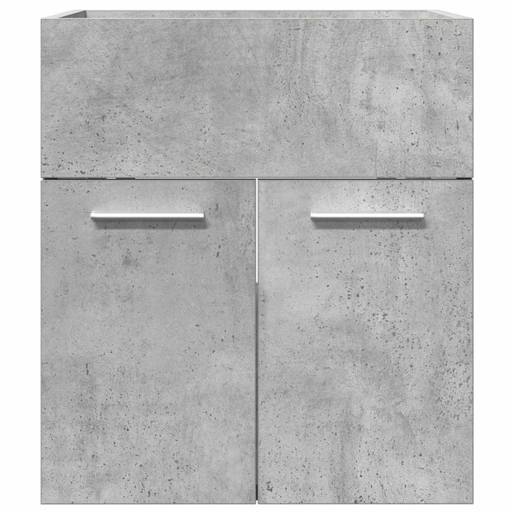 Dulap De Chiuvetă Baie, Gri Beton 41X38,5X46 Cm Lemn Prelucrat