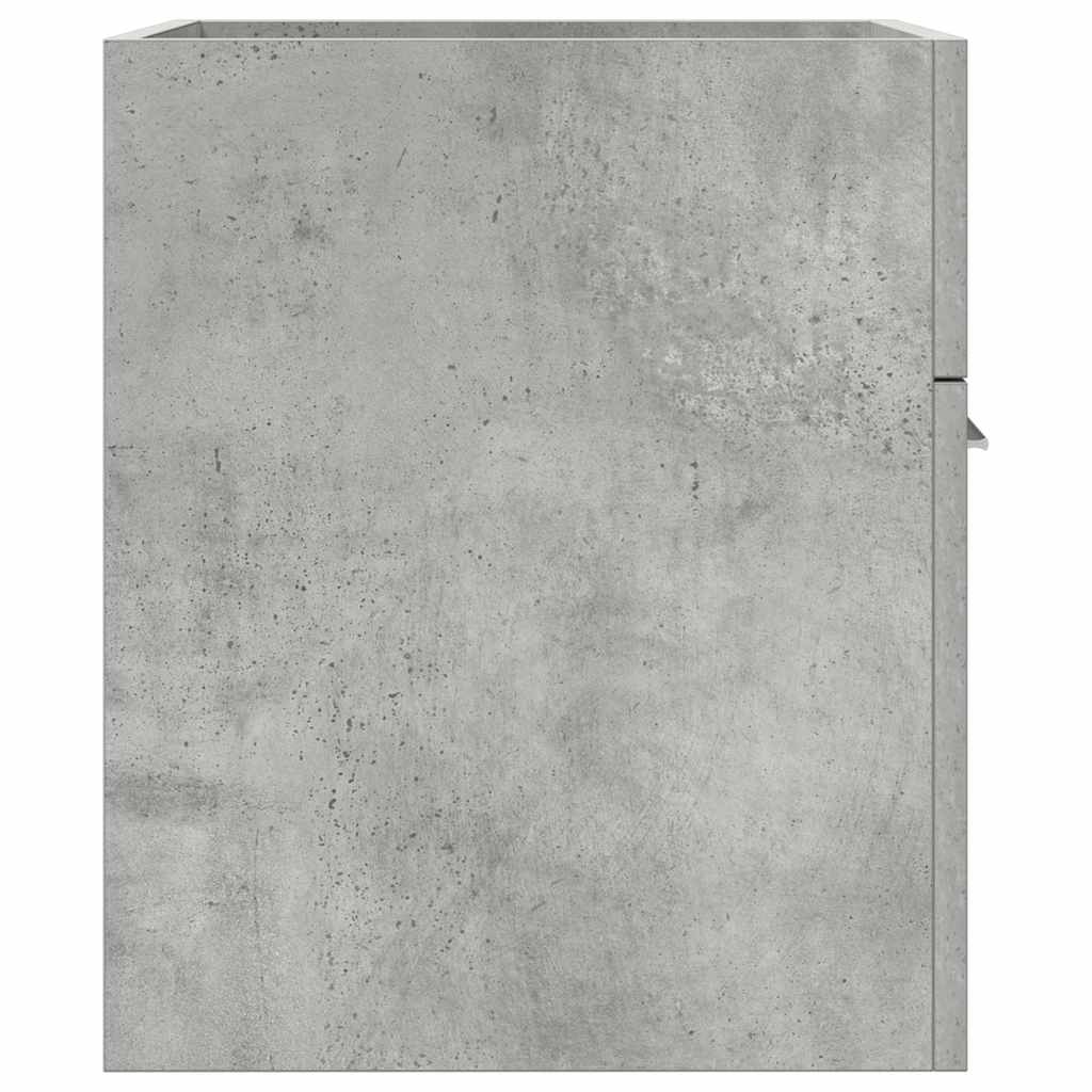Dulap De Chiuvetă Baie, Gri Beton 41X38,5X46 Cm Lemn Prelucrat