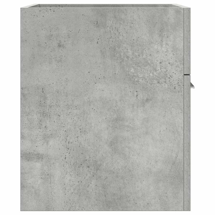 Dulap De Chiuvetă Baie, Gri Beton 41X38,5X46 Cm Lemn Prelucrat