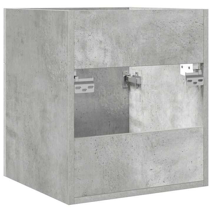 Dulap De Chiuvetă Baie, Gri Beton 41X38,5X46 Cm Lemn Prelucrat