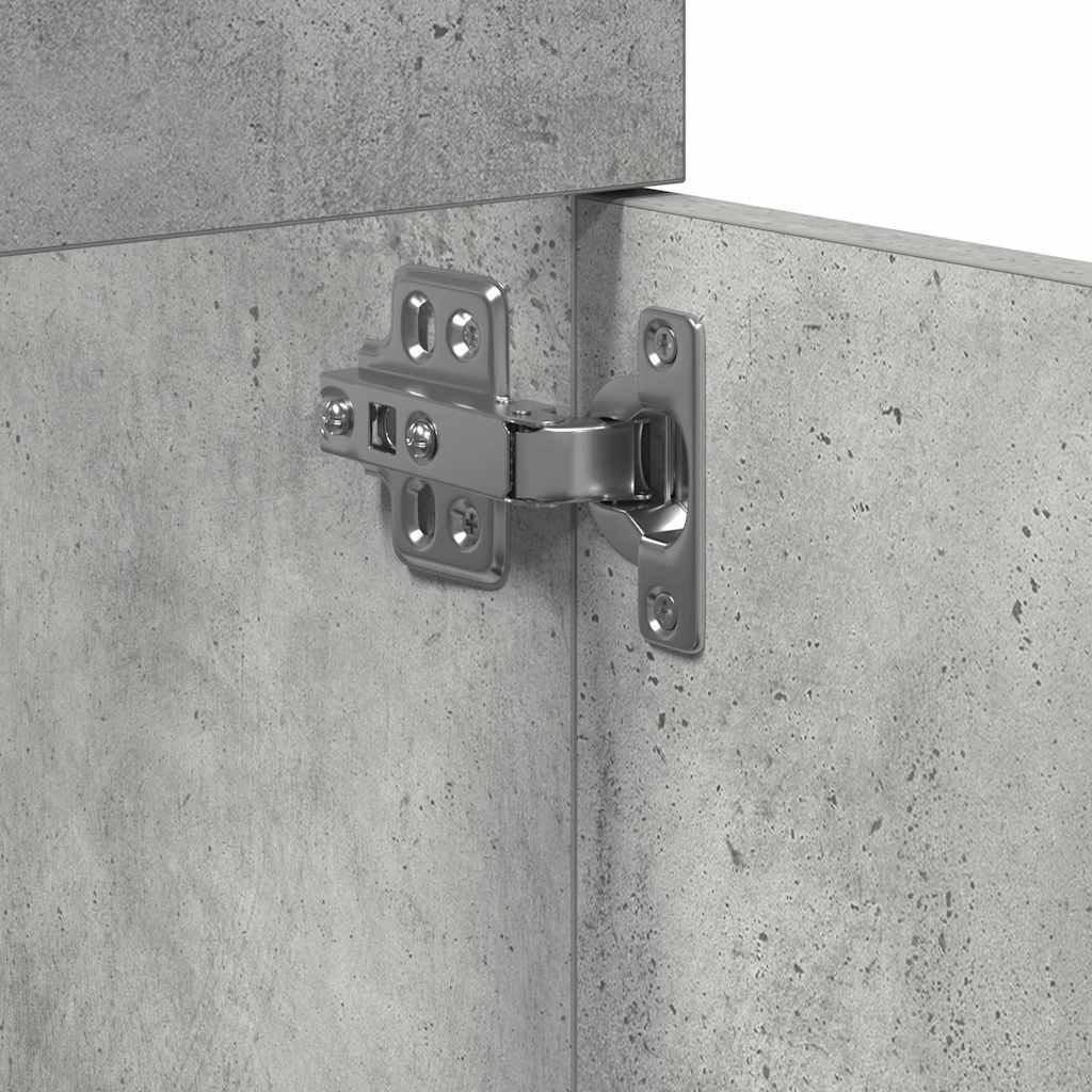 Dulap De Chiuvetă Baie, Gri Beton 41X38,5X46 Cm Lemn Prelucrat