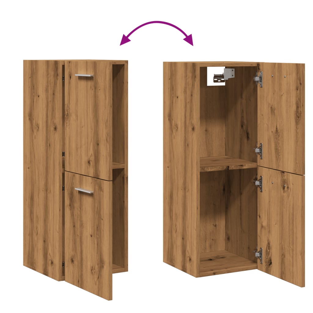 Dulap Suspendat De Baie, , 30X30X80 Cm, Lemn Prelucrat