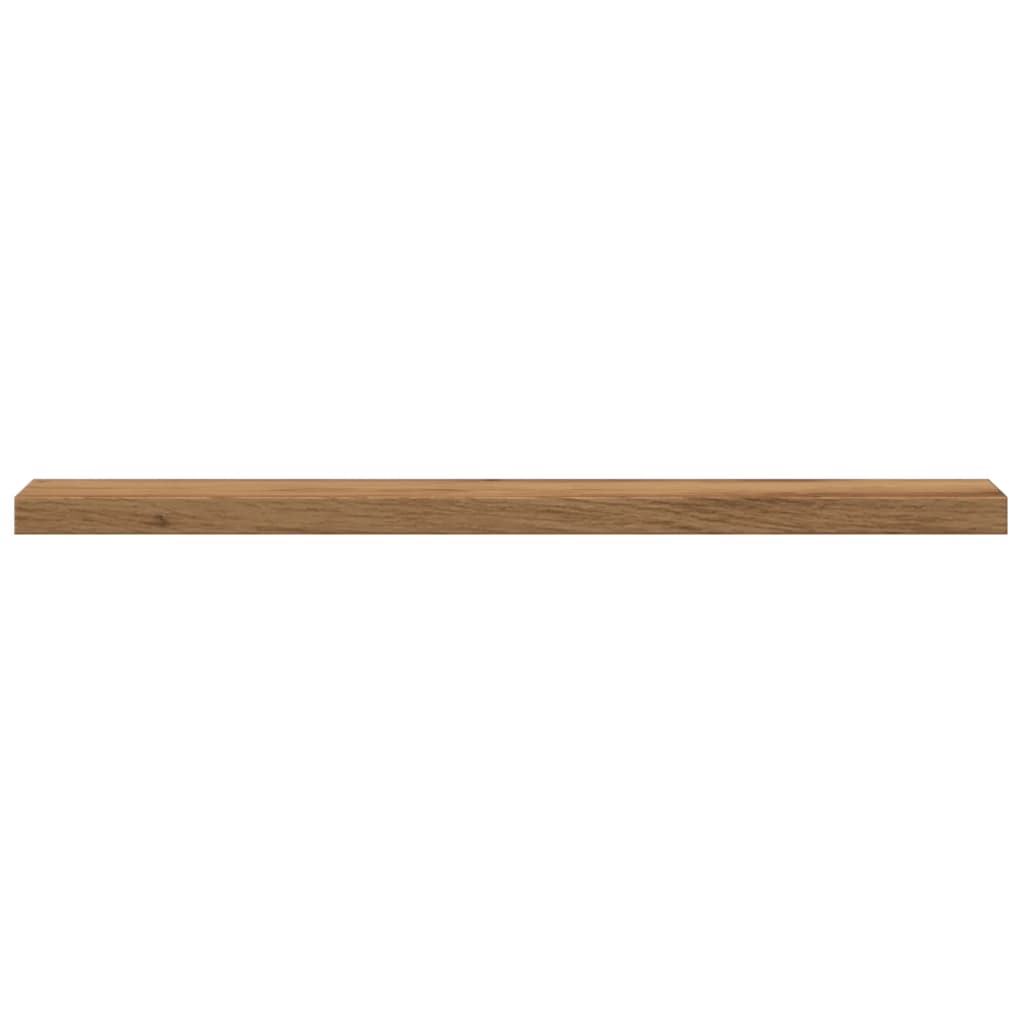 Rafturi De Perete, 4 Buc., Stejar Artizanal, 40X10X1,5 Cm, Lemn