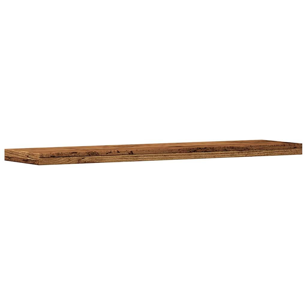 Rafturi Perete 4 Buc., Lemn Vechi, 40X20X1,5 Cm, Lemn Prelucrat