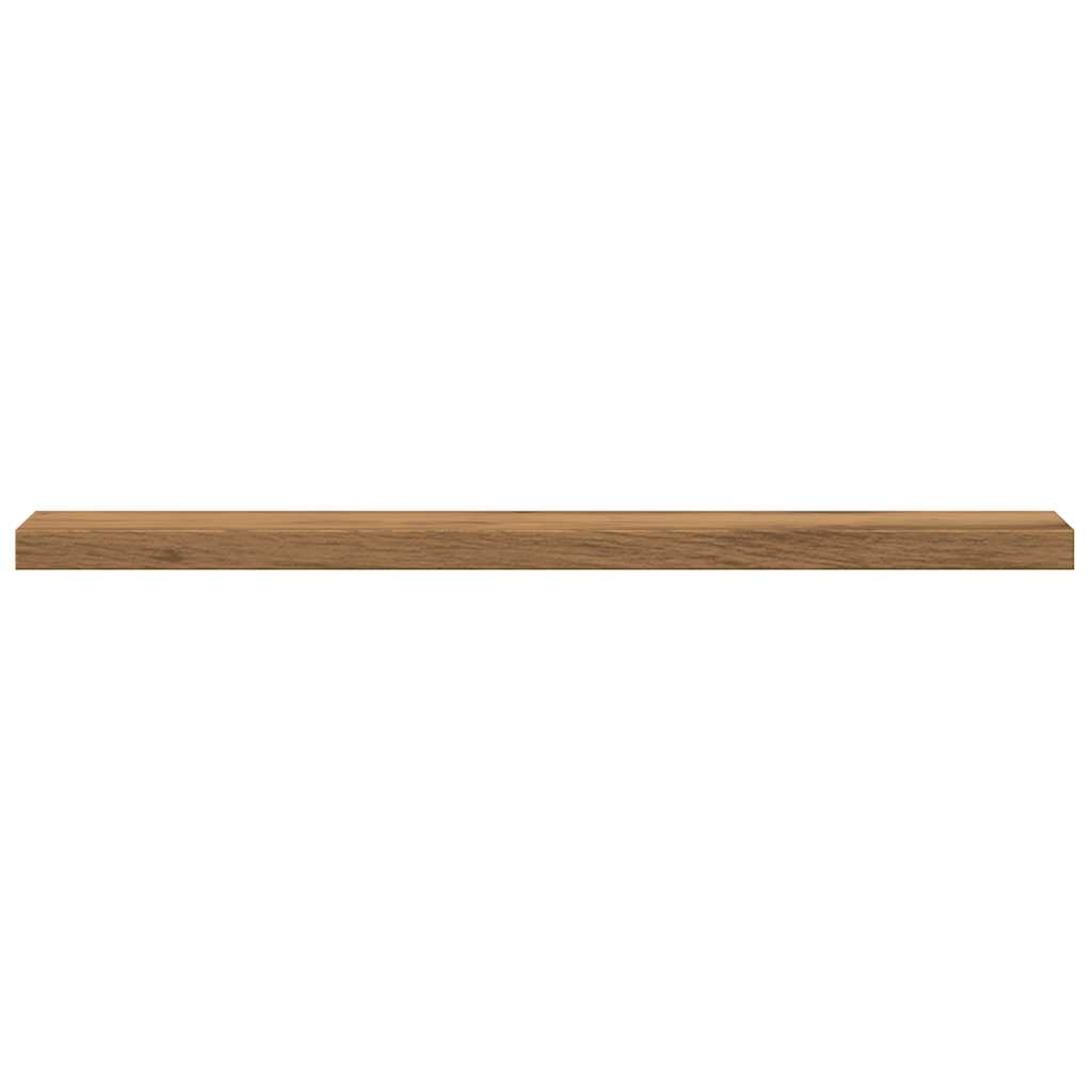 Rafturi De Perete, 4 Buc., Stejar Artizanal, 40X20X1,5 Cm, Lemn